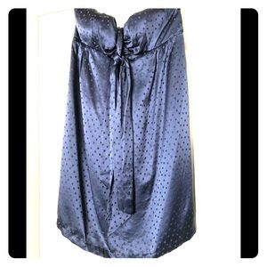 Arden B. Silk strapless dress
